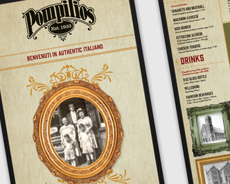 Pompilio's menu